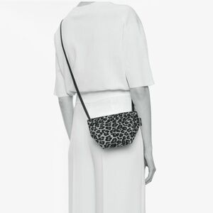 Herve Chapelier Micro Mini Shoulder Bag Leopard Animal Print